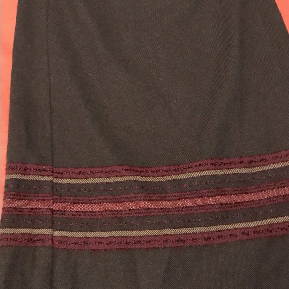 Field Gear Beige Wool Skirt With Fringe Size 14
